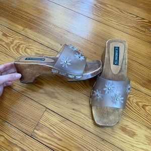 Vintage 90s wood sandals